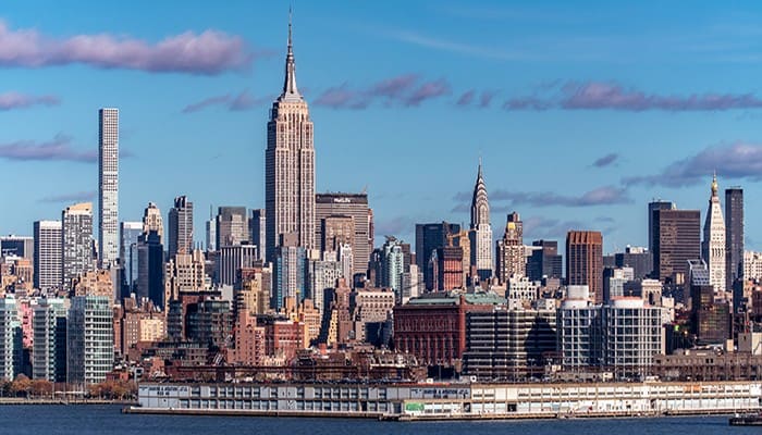 Vista panorámica de Nueva York: Los 5 Mejores Seguros De Viaje Para Ir A Nueva York